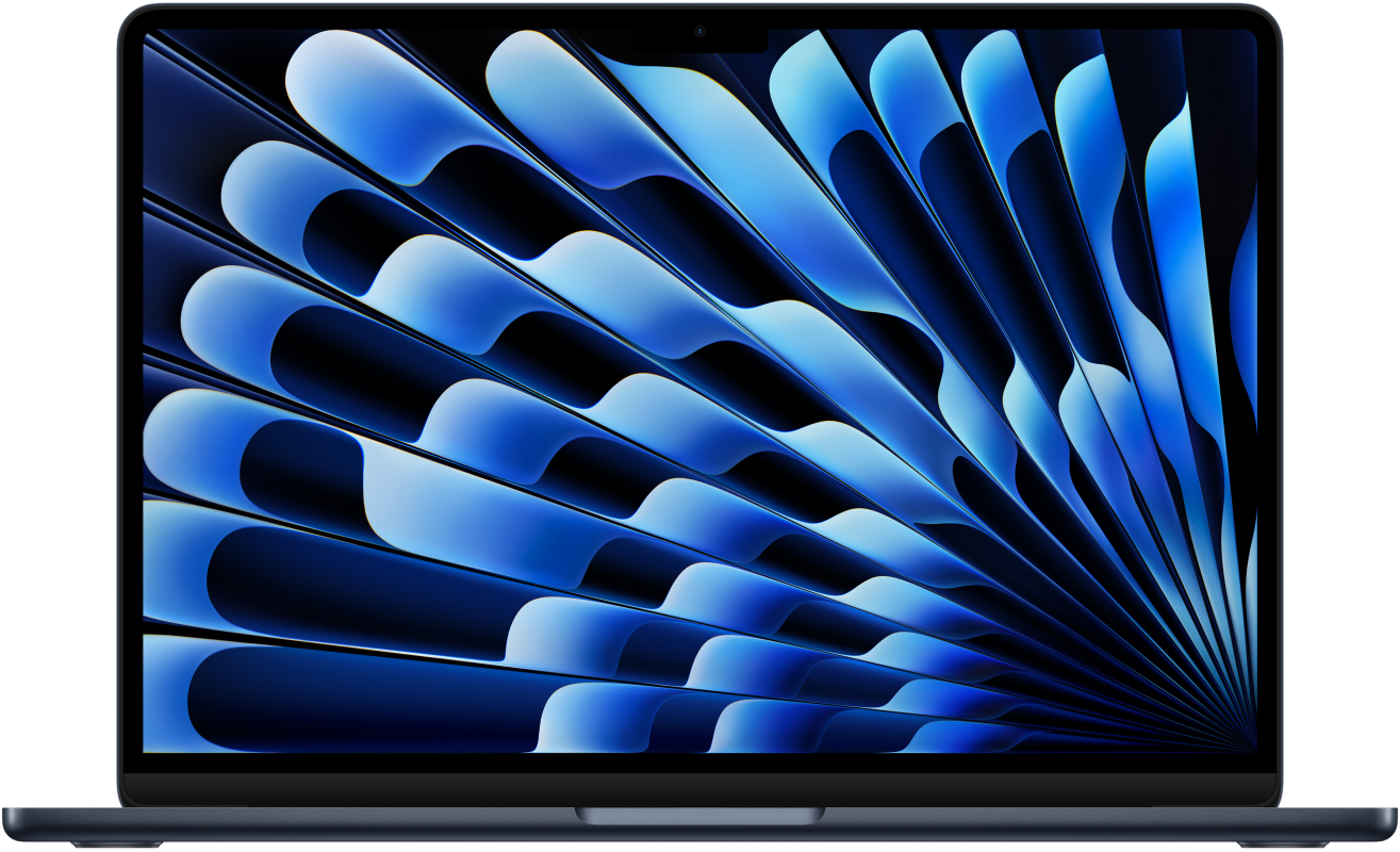 Apple MacBook Air 13" (M3, 8C CPU/8C GPU, 2024), 8 ГБ, 256 ГБ SSD, полуночный черный